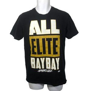 AEW All Elite Wrestling Adam Cole Bay Bat Black T-Shirt Top Tee Wrestler Small